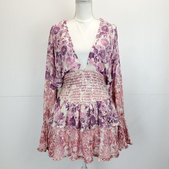 Hemant & Nandita Suki Ruffled Short Dress Large - Picture 6 of 14